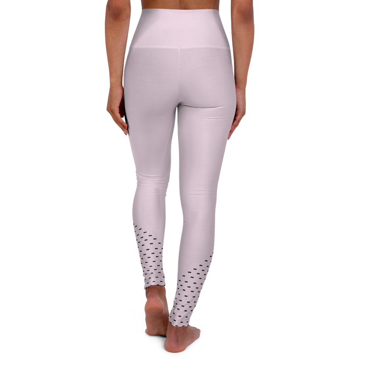 Polka Serenity Women's Yoga Pant - Soft Pink with Minimalist Dot Design