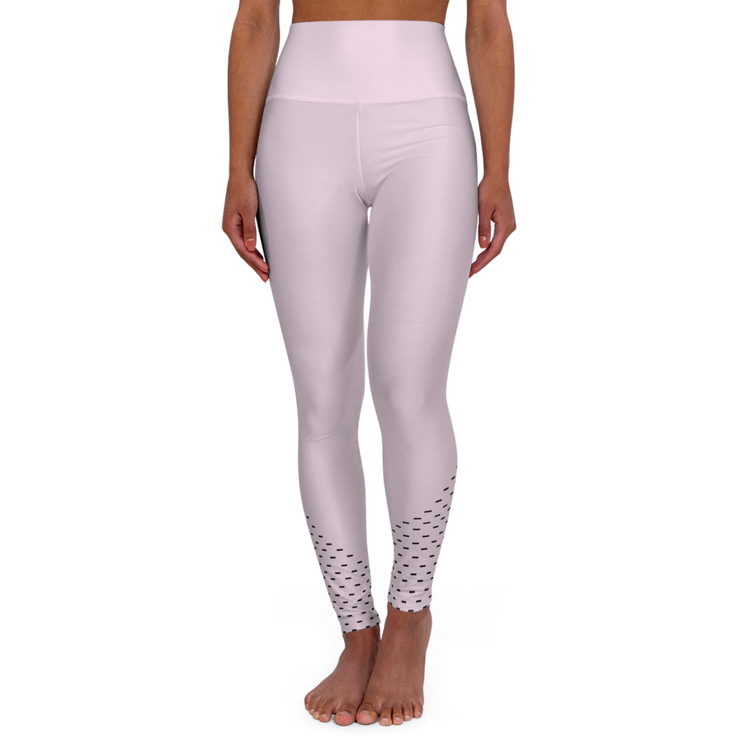 Polka Serenity Women's Yoga Pant - Soft Pink with Minimalist Dot Design