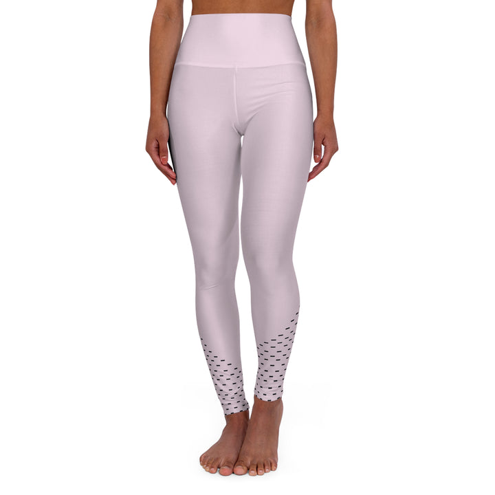 Polka Serenity Women's Yoga Pant - Soft Pink with Minimalist Dot Design