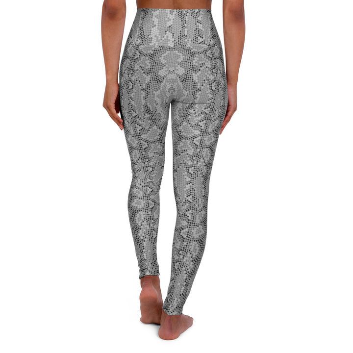 Stylish Snake Print High Waisted Yoga Pants - Perfect for Everyday Comfort