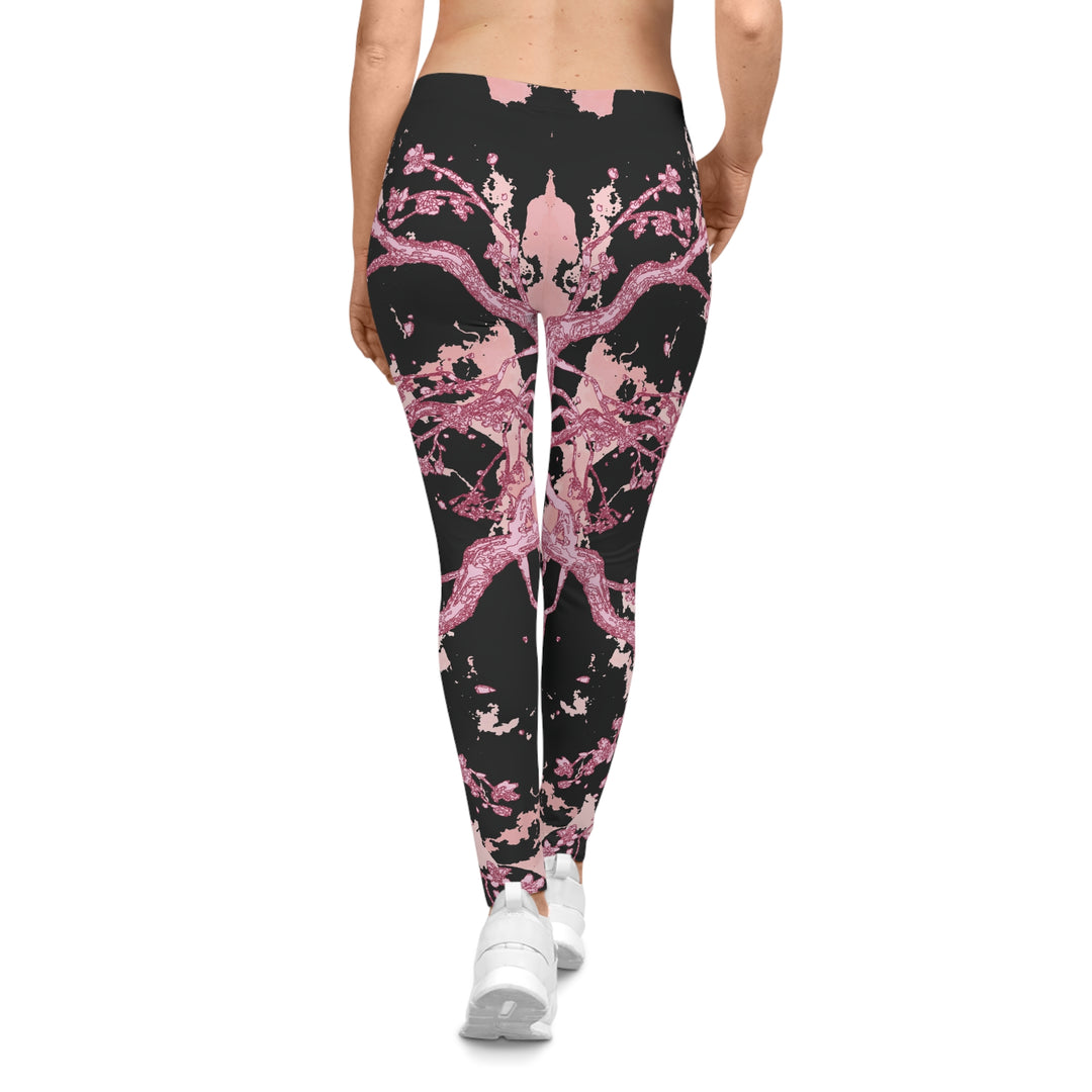 Blooming Elegance Women's Casual Leggings - Floral Print Activewear