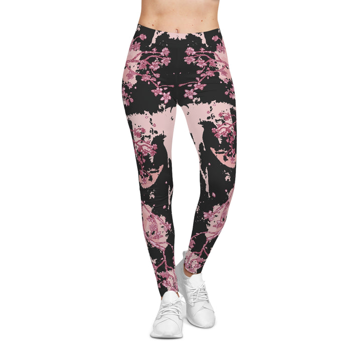 Blooming Elegance Women's Casual Leggings - Floral Print Activewear