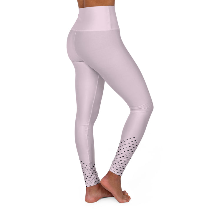 Polka Serenity Women's Yoga Pant - Soft Pink with Minimalist Dot Design