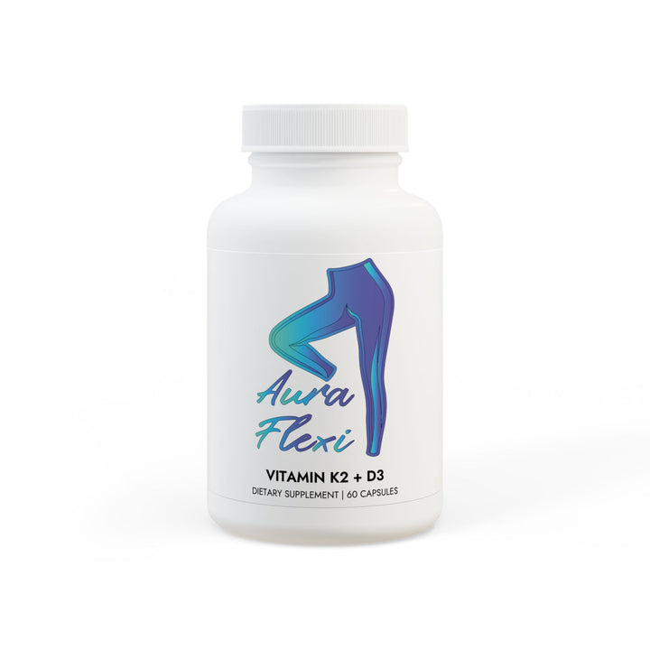 Aura Flexi Vitamin K2 + D3 Supplement (60 Capsules)