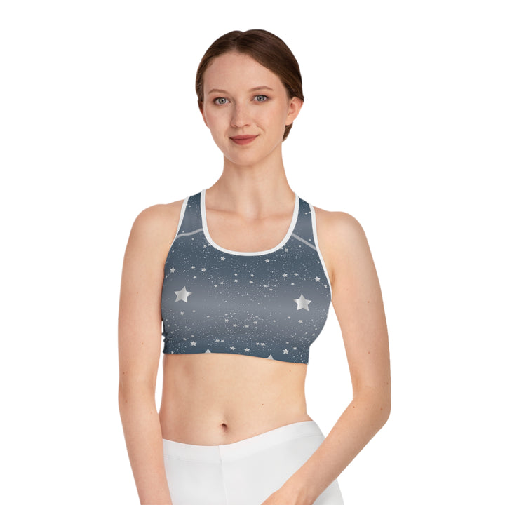 starry night Sports Bra - stylish comfortable active wear.