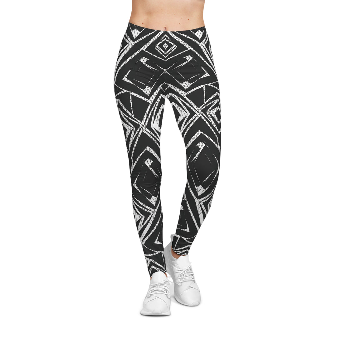 Women's Bold Abstract Geometric Leggings